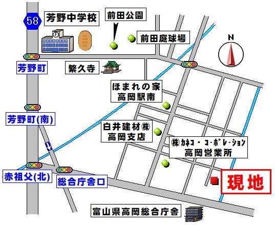 地図(赤祖父分譲)